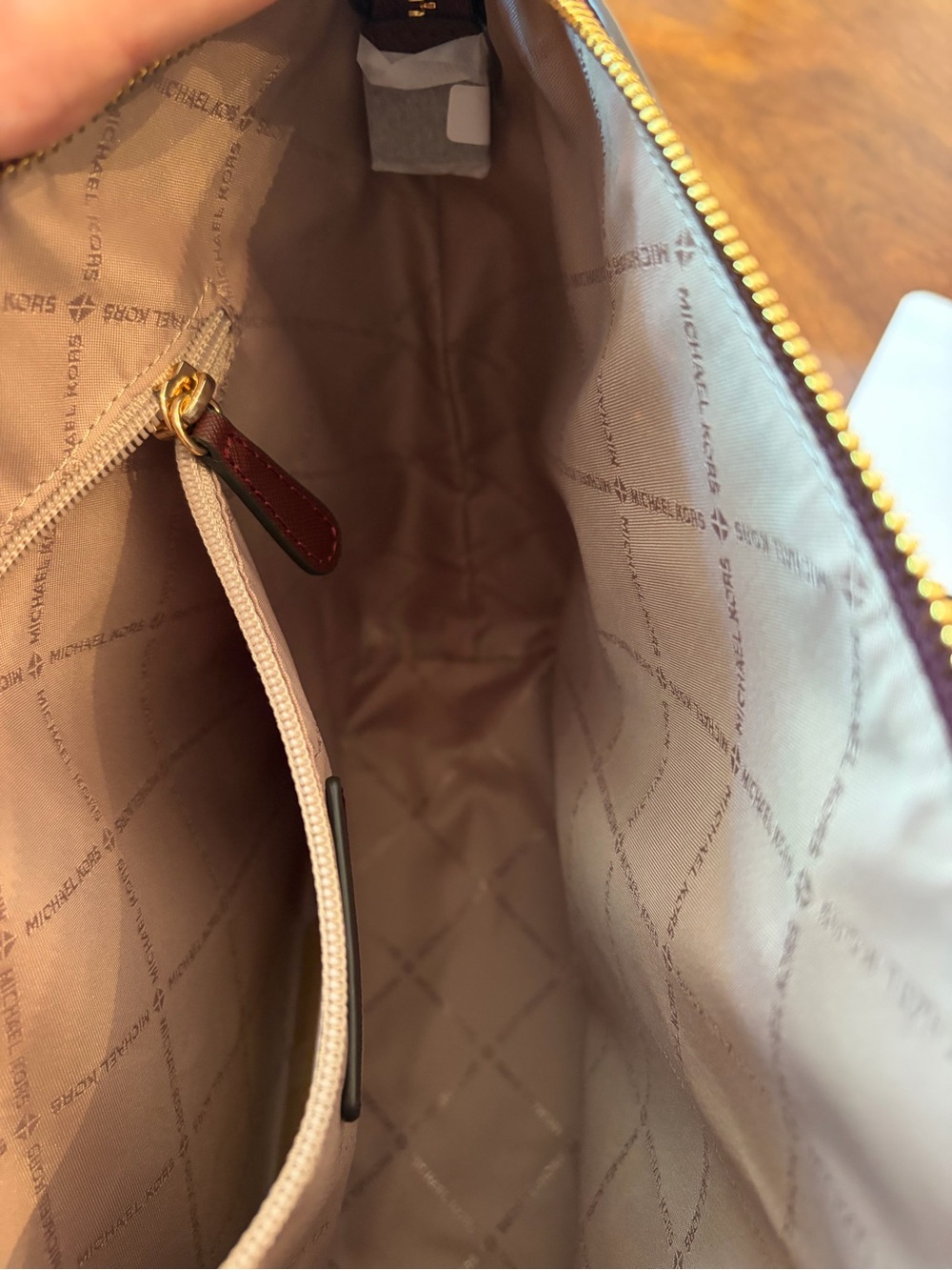 Michael Kors Jet Set Bag (NWOT) and Reed Wallet in Oxblood (NWT) - Picture 6 of 10
